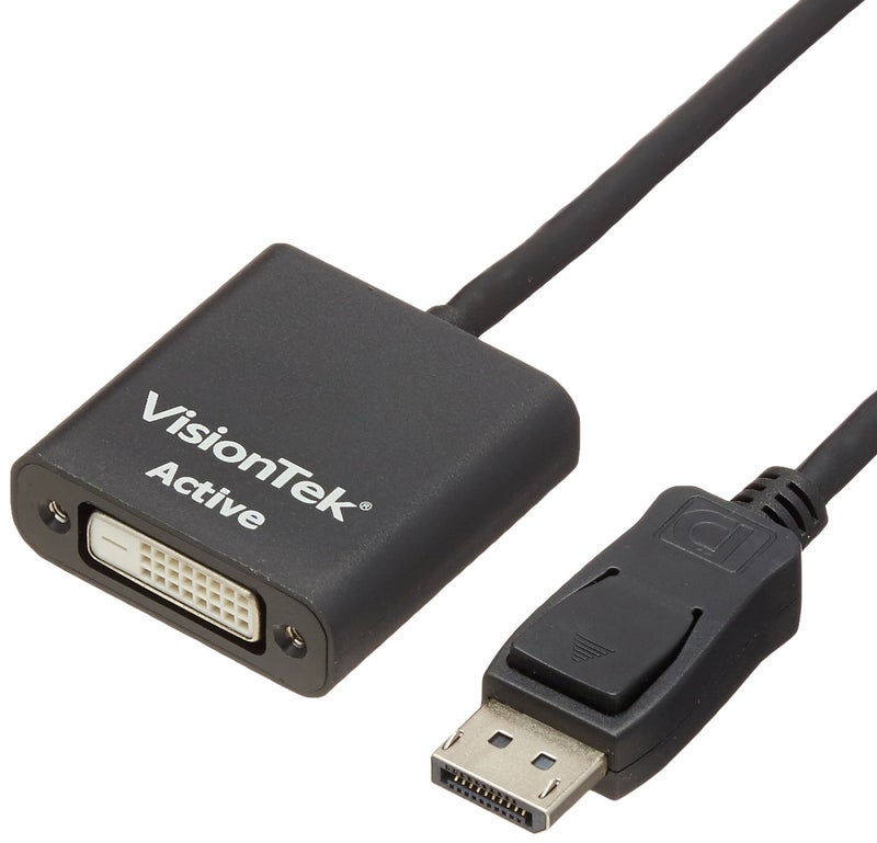 VisionTek DisplayPort to DVI-D Single Link Active Adapter, 7 Inches, Male to Female, for Lenovo, Dell, HP, Desktop Graphics and More (900340) - Image 2